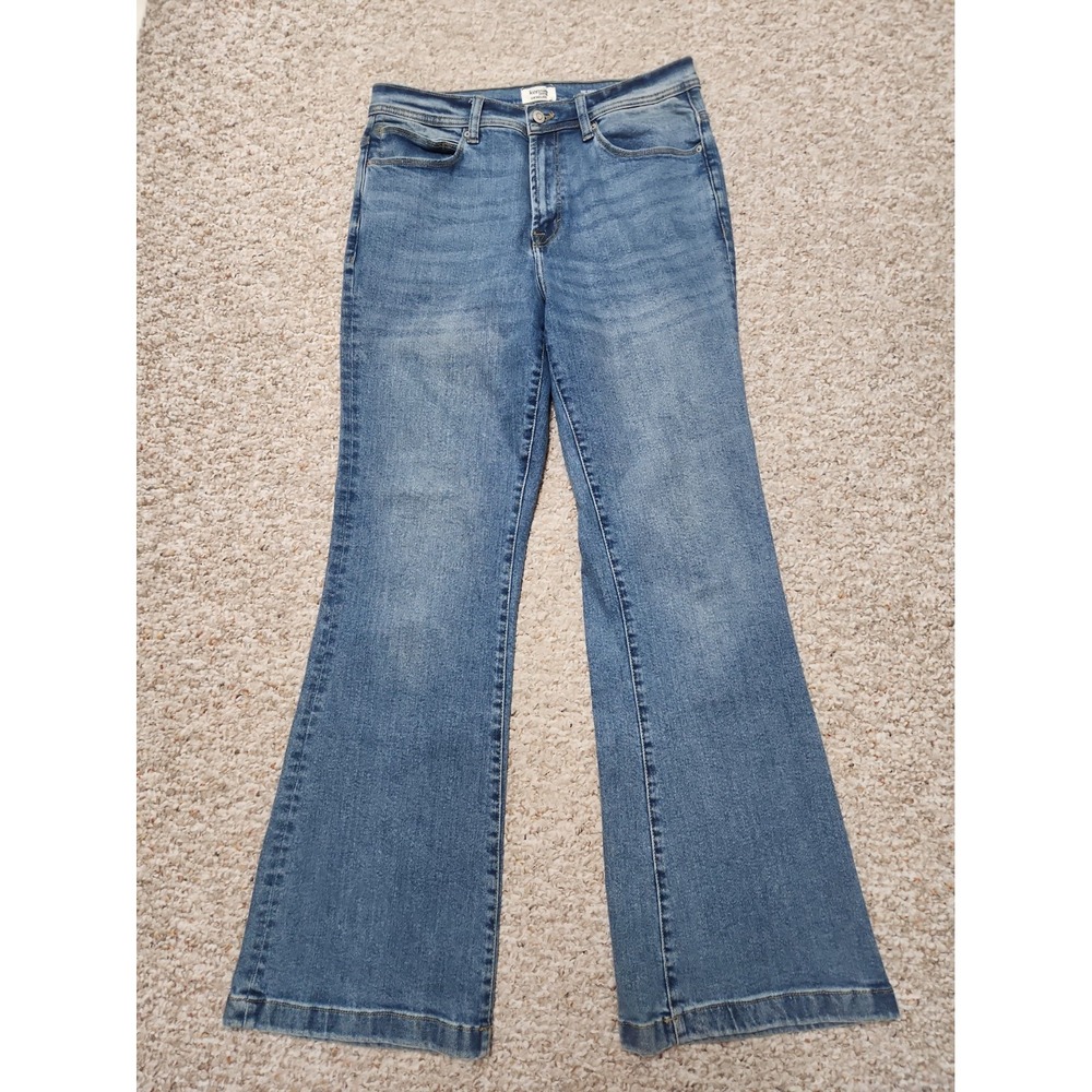 Kenzie Vintage Luxe 10 Womans Savannah High Rise Flare Jeans Boho 70s Bell
